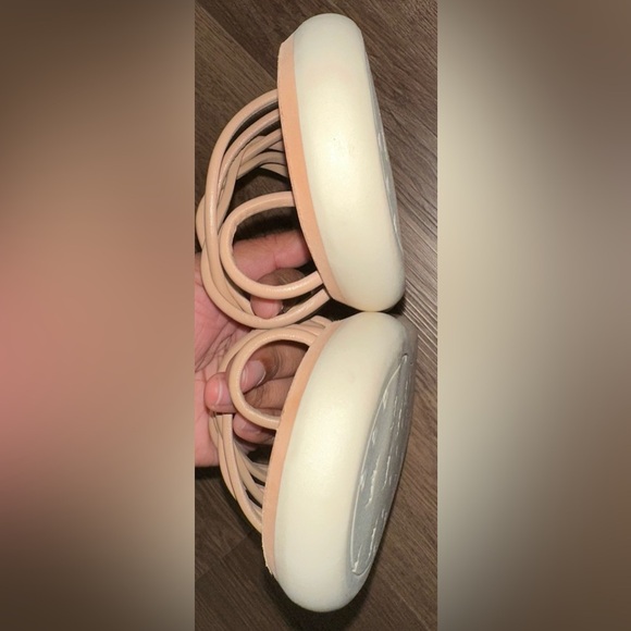 Beek Peep Nude Strappy Sandals Genuine Leather - Picture 14 of 16